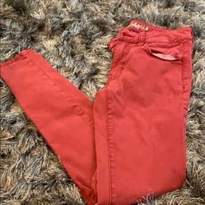 American Eagle Red Jeggings